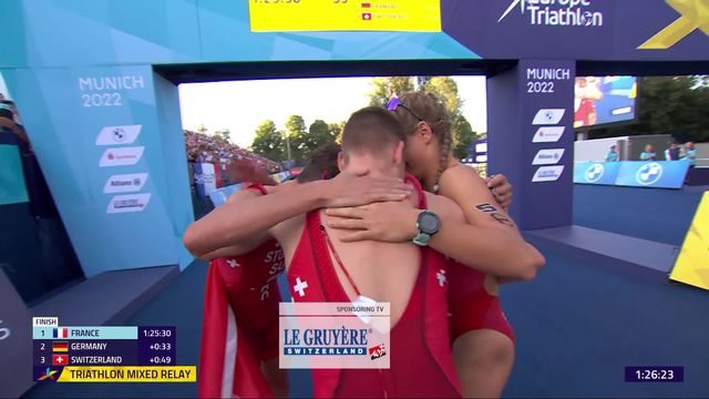 Triathlon, relais mixte: victoire de la France, les Suisses monte sur la 3e marche du podium [RTS]