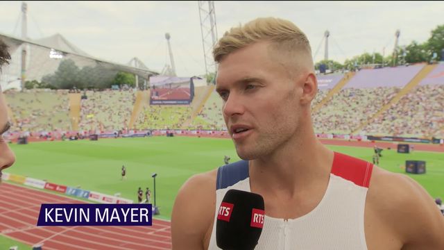 Athlétisme, décathlon : le champion du monde Kevin Mayer (FRA) à l’interview après son abandon [RTS]
