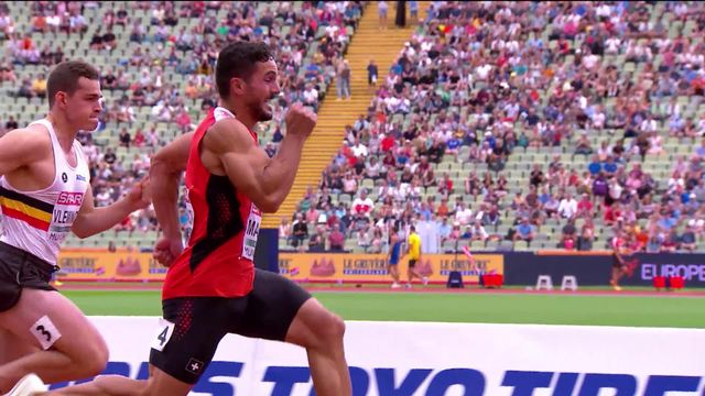 Athlétisme, 100m : Pascal Mancini (SUI) remporte sa série et se hisse en demi-finales [RTS]