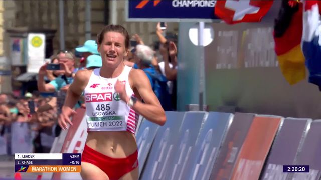 Athlétisme, marathon : Aleksandra Lisowska (POL) triomphe, Fabienne Schlumpf (SUI) termine au 9e rang [RTS]
