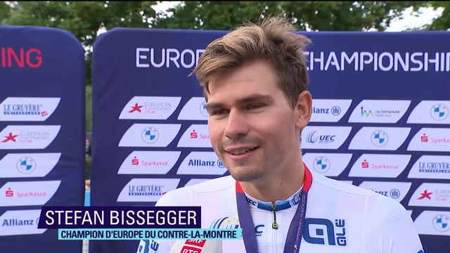 Cyclisme sur route, contre-la-montre messieurs: interview Stefan Bissegger, champion d'Europe [RTS]