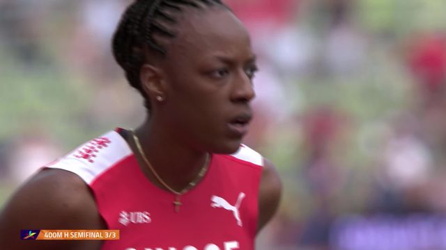 Athlétisme, 400m haies, 1-2 finales: Yasmin Giger (SUI) éliminée [RTS]