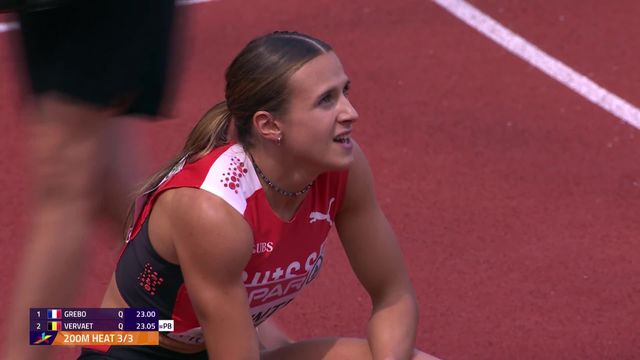 Athlétisme, 200m dames: Léonie Pointet (SUI) se qualifie pour les demi finales [RTS]
