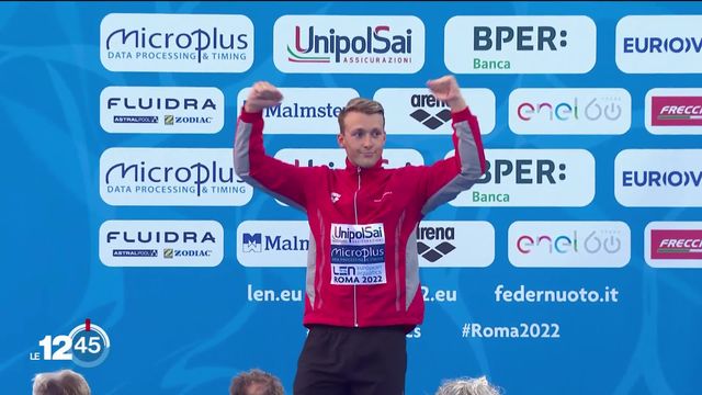La natation suisse a été époustouflante durant ses Championnats d’Europe à Rome, quatre médailles pour la délégation suisse [RTS]