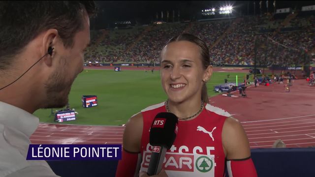 Athlétisme: la sprinteuse romande Pointet revient sur son expérience européenne [RTS]