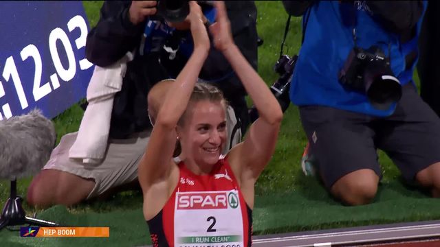Athlétisme, heptathlon dames, 800m: Annik Kälin (SUI) bat le record national (6515 pts) et s’offre le bronze, Thiam (BEL) titrée ! [RTS]