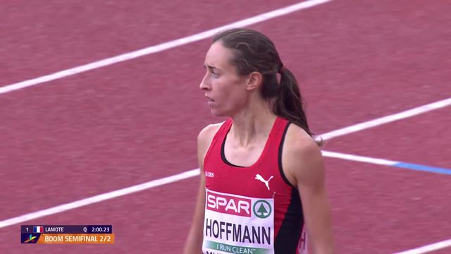 Athlétisme, 800m dames, 1-2 finale: Lore Hoffmann (SUI) se qualifie pour la finale [RTS]