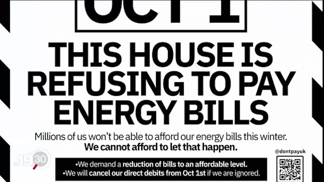 Au Royaume-Uni, la facture moyenne d’électricité et de gaz va tripler ces prochains mois. Certains ne paient plus leurs factures [RTS]