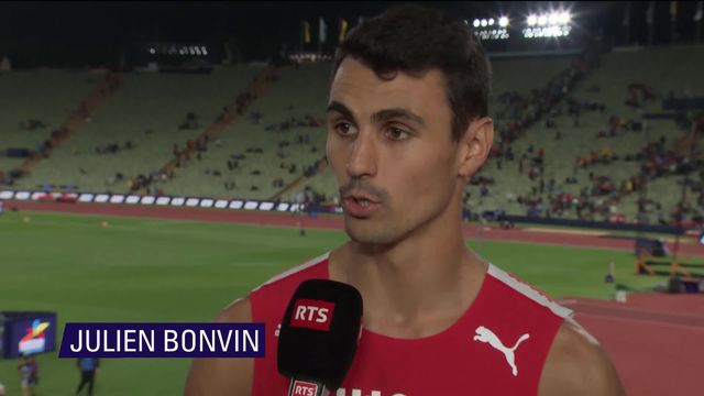 Athlétisme: Julien Bonvin revient sur sa 1re expérience en finale européenne [RTS]