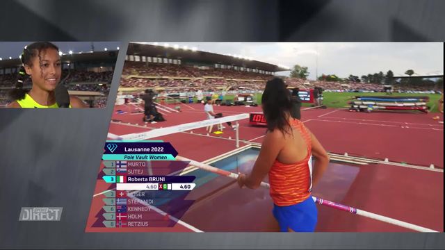 Athletissima, 800m dames: Audrey Werro (SUI) à l'interview après sa course [RTS]