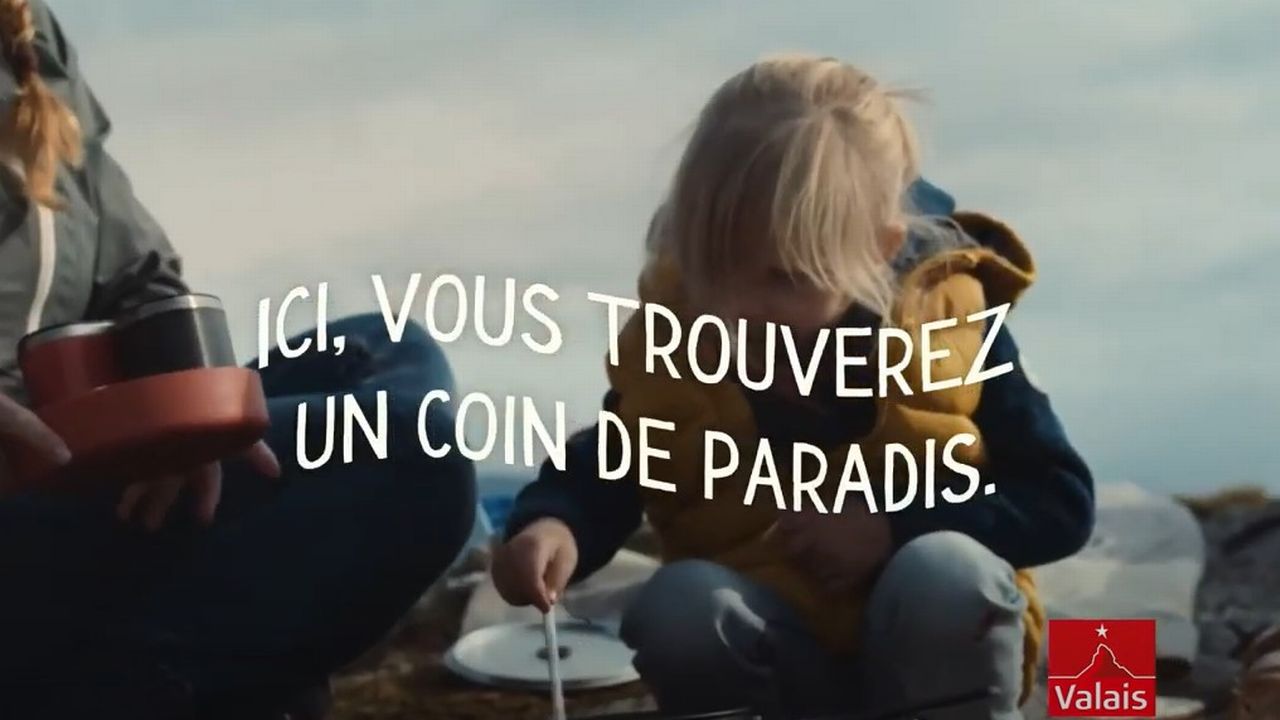 Capture d'écran d'un clip de promotion de Valais Wallis.