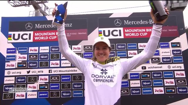 VTT: Camille Balanche (SUI) remporte le classement général de Coupe du monde de descente [RTS]