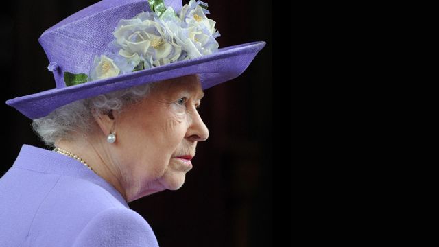 La reine Elizabeth II lors d'une commémoration de la Première Guerre mondiale à Londres. [Stuart C.Wilson - AFP]