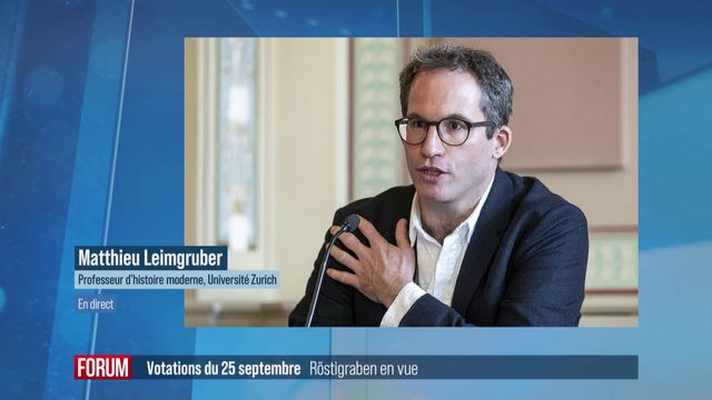 Röstigraben en vue pour les votations du 25 septembre: interview de Matthieu Leimgruber [RTS]