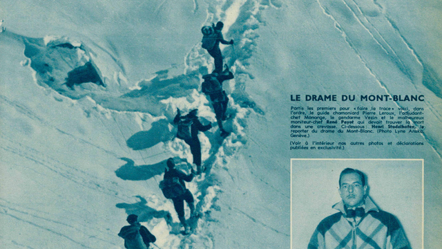 La couverture du Radio Actualités du 17  novembre 1950 revient sur le drame du Malabar Princess dans le massif du Mont-Blanc. [DR]