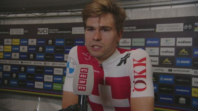 Cyclisme, Championnats du monde: interview de Stefan Bissegger (5e) [RTS]