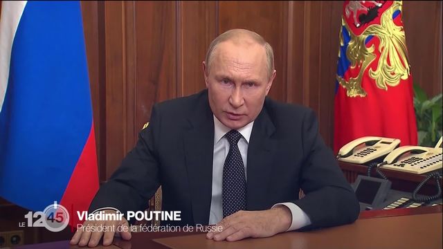 Vladimir Poutine annonce une "mobilisation partielle" en Russie, 300'000 réservistes seraient concernés [RTS]