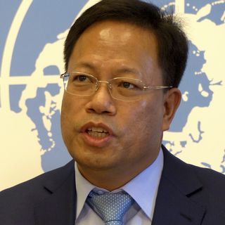 Xu Guixiang, directeur d'information de la province du Xinjiang. [AP Photo/Jamey Keaten - Keystone]