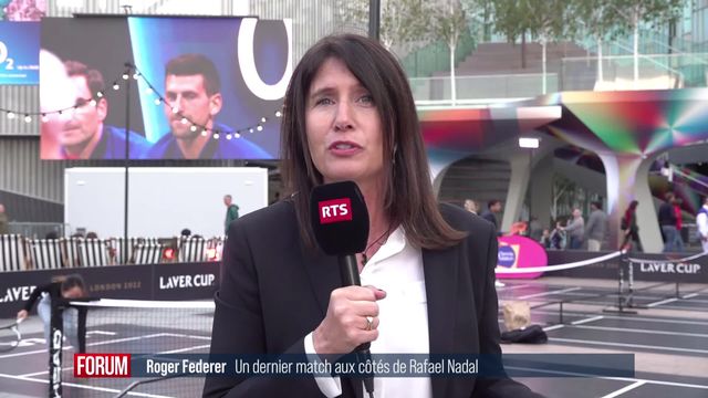 Roger Federer joue son tout dernier match aux côtés de Rafael Nadal: interview d’Isabelle Musy [RTS]