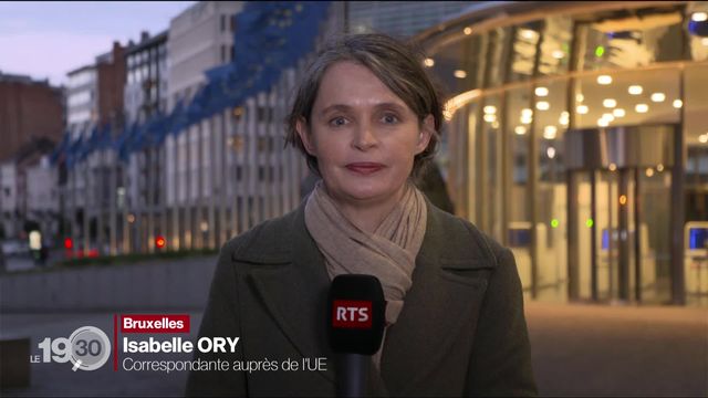 Isabelle Ory commente l'inquiétude qui règne à Bruxelles après le triomphe en Italie de Giorgia Meloni, ouvertement eurosceptique [RTS]