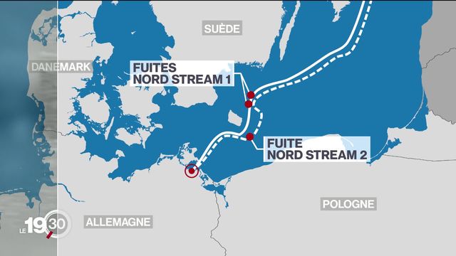 L'explosion des gazoducs Nord Stream 1 et 2 serait due à des actes de sabotage [RTS]