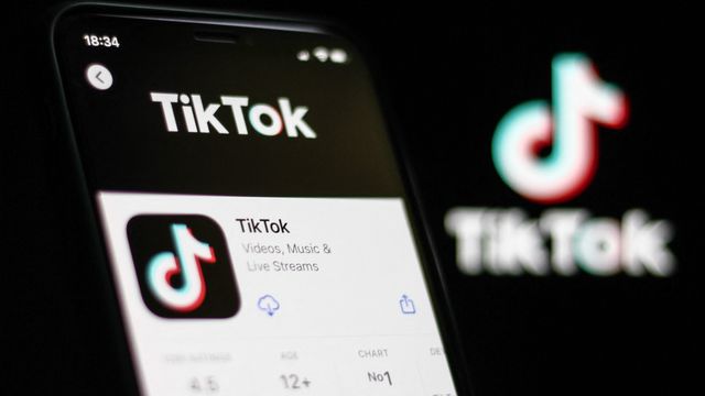 Le logo de l'application TikTok. [Jakub Porzycki / NurPhoto - AFP]