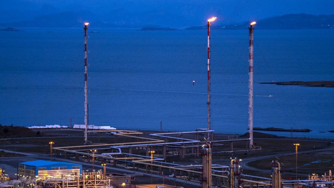 La station de traitement de gaz naturel de Karsto en Norvège. [Cornelius Poppe - NTB/AFP]