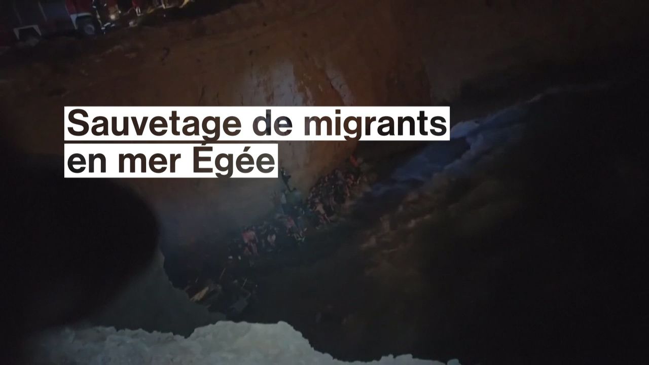 Sauvetage de migrants en mer Égée [RTS]