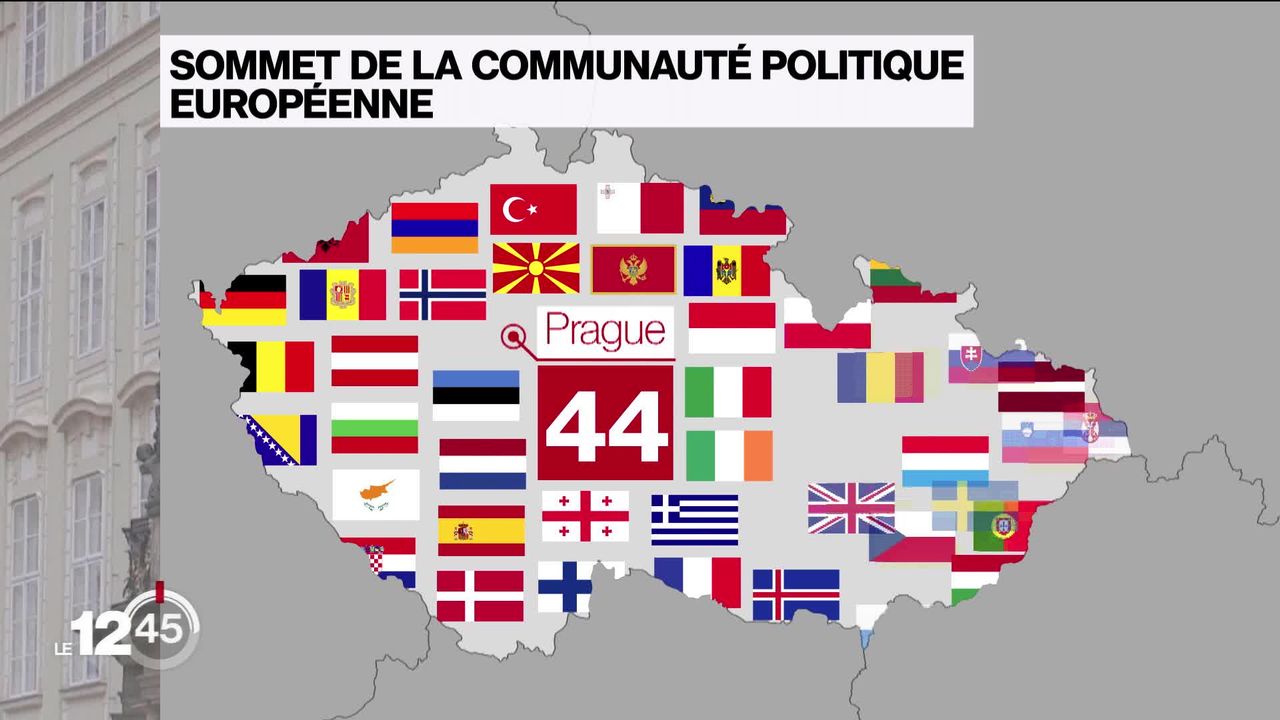 Première réunion à Prague de la "Communauté politique européenne", qui réunit 44 pays dont la Suisse [RTS]