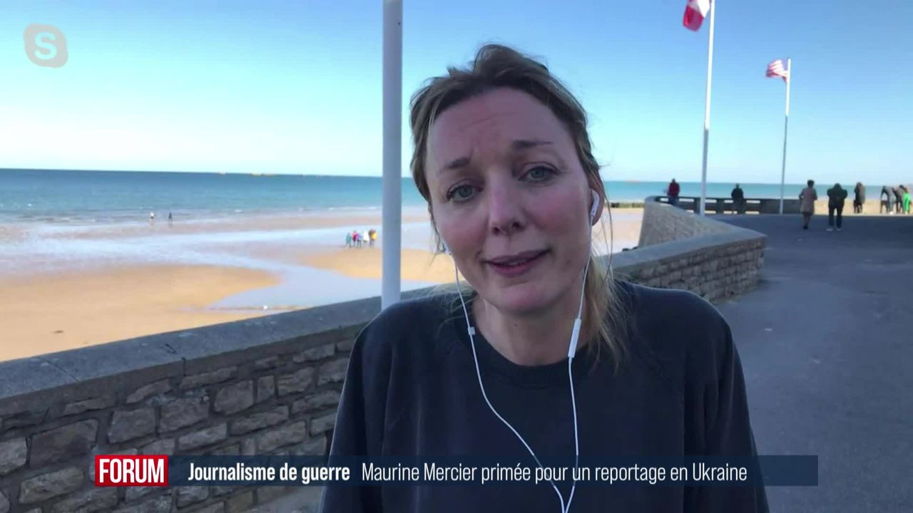 Interview de Maurine Mercier, qui a dédié son prix Bayeux aux habitantes de Boutcha qui ont osé s’exprimer [RTS]