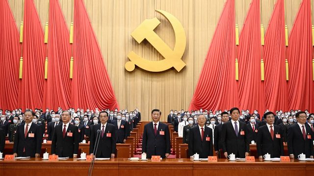 Le président Xi Jinping a ouvert dimanche le congrès du Parti communiste chinois (PCC). [Xinhua/Li Xueren - AFP]
