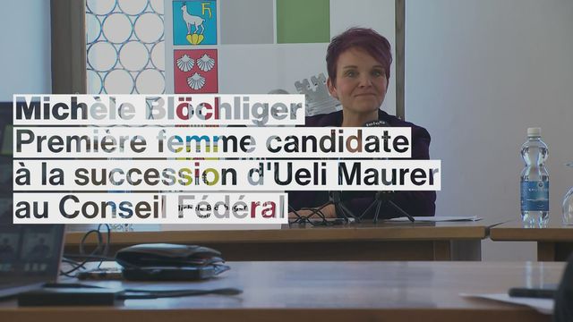 Michèle Blöchliger, première femme candidate à la succession d'Ueli Maurer [RTS]