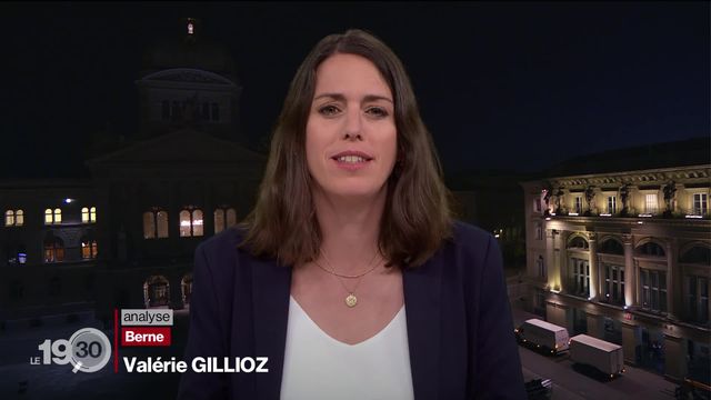 Valérie Gillioz analyse de Berne la candidature de Michèle Blöchliger qui arrange bien le parti [RTS]