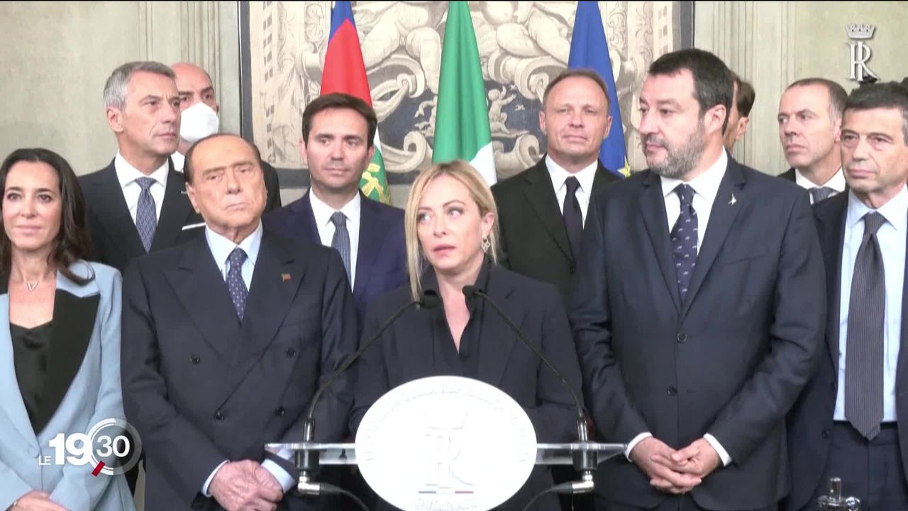 Giorgia Meloni, officiellement nommée présidente du Conseil italien, annonce la formation de son gouvernement [RTS]