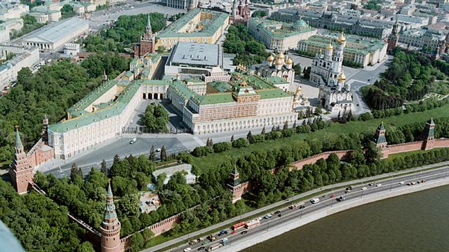 Vue aérienne du Kremlin. [Wikimédia.]