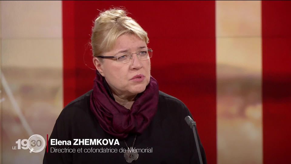 L'ONG russe Memorial a reçu le prix Nobel de la Paix 2022. Sa directrice Elena Zhemkova est l'invitée du 19h30 [RTS]