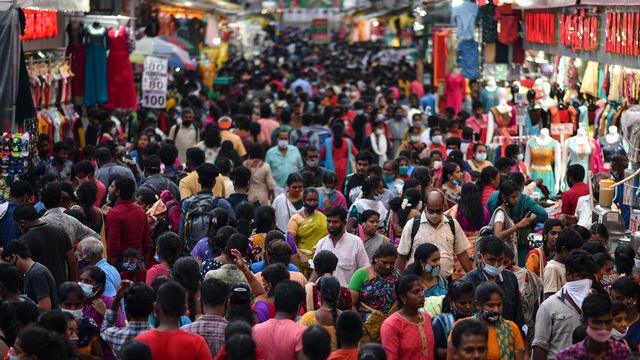 L'Inde, pays de 1,4 milliard d'habitants, qui deviendra le plus peuplé au monde en 2023. [Idrees Mohammed - EPA]