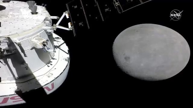Le vaisseau Orion en approche de la Lune, 21.11.2022. [NASA/AP/Keystone]