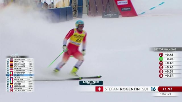 Lake Louise (CAN), descente messieurs: Stefan Rogentin (SUI) [RTS]