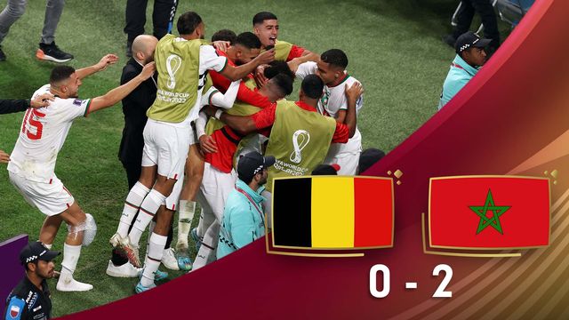 Gr. F, Belgique - Maroc (0-2)