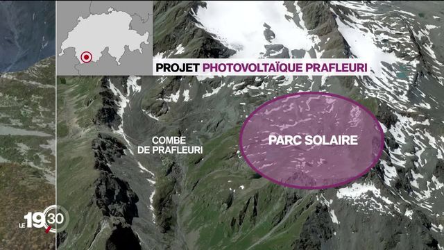 Un parc photovoltaïque de haute altitude est prévu près du Barrage de la Grande Dixence pour produire de l'électricité en hiver [RTS]