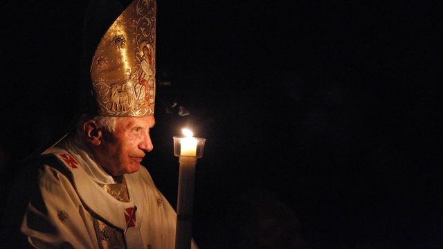 Le pape Benoît XVI, ici en avril 2012. [AP Photo/Pier Paolo Cito - Keystone]