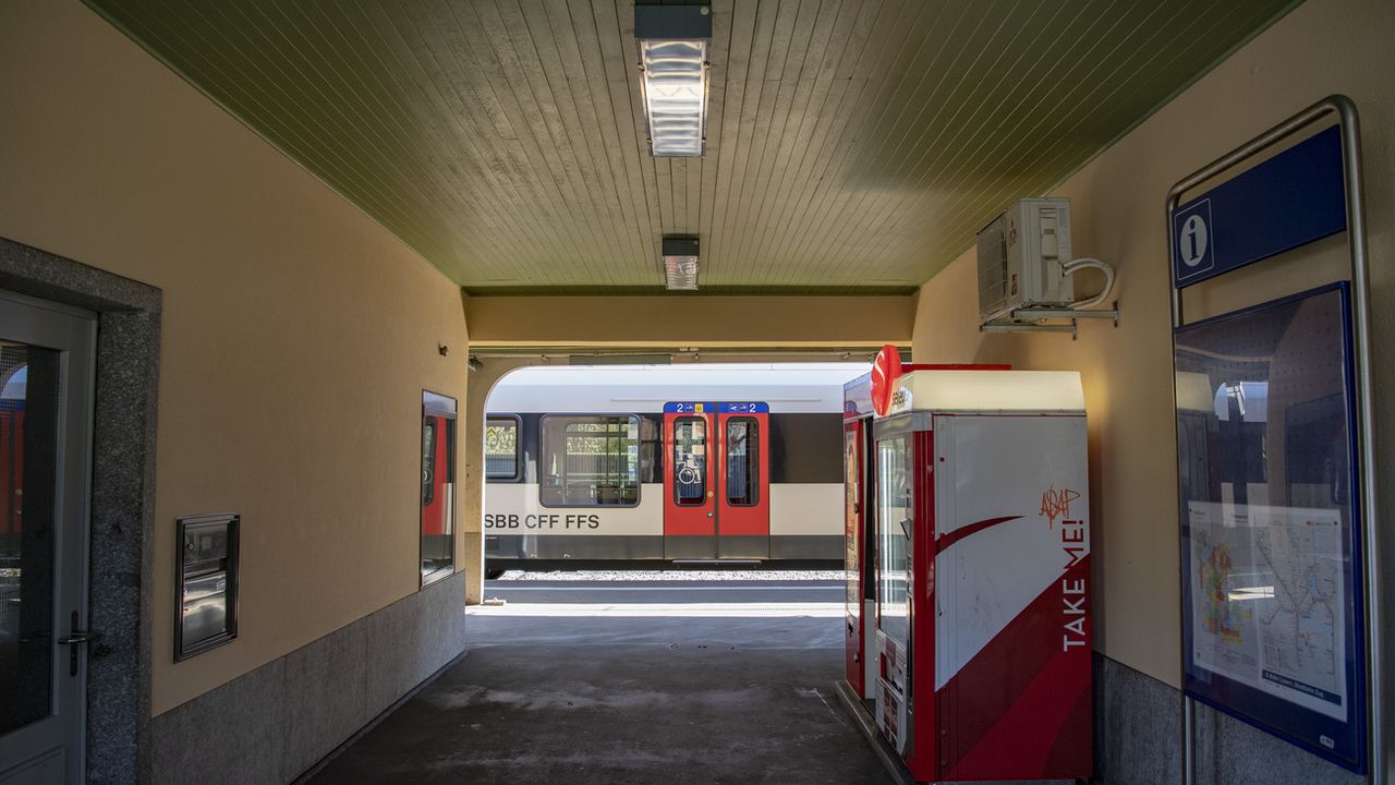La gare de Flüelen dans le canton d'Uri. [Urs Flueeler - Keyston]