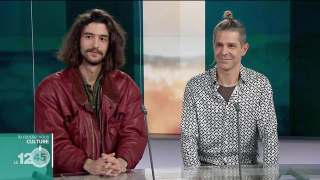 Rendez-vous culture: Casimir Admonk et Raphaël Tuti, membres du groupe indie pop-rock "Le Roi Angus", présentent "Sosie", leur nouvel album [RTS]