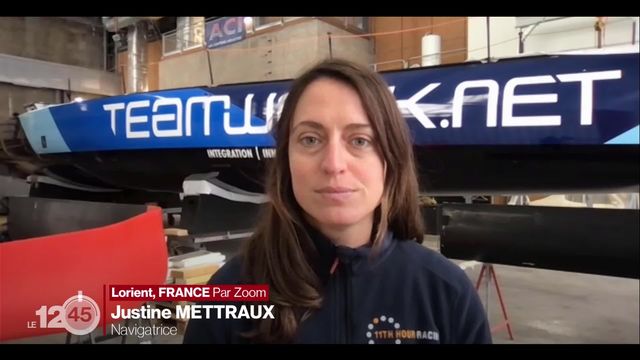 La navigatrice genevoise Justine Mettraux prendra part dès dimanche à "The Ocean Race". Entretien [RTS]