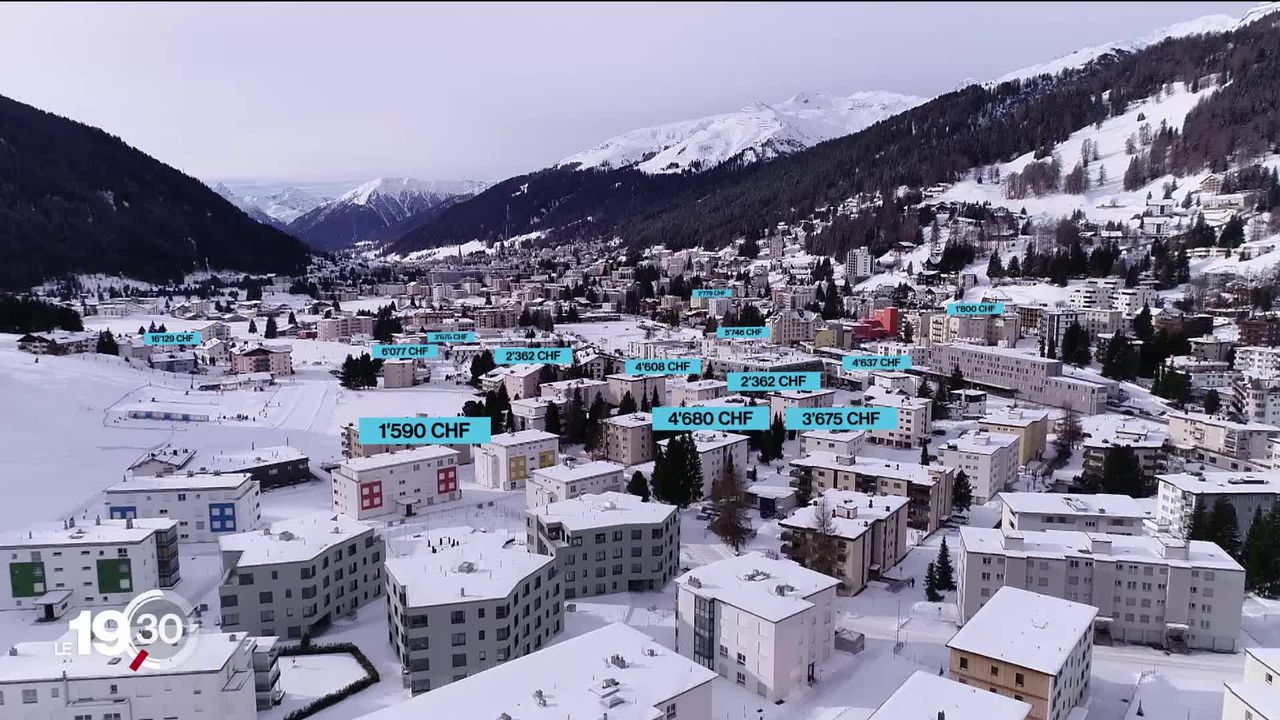 Durant le Forum économique de Davos, le prix des chambres et des logements explose dans la station grisonne [RTS]