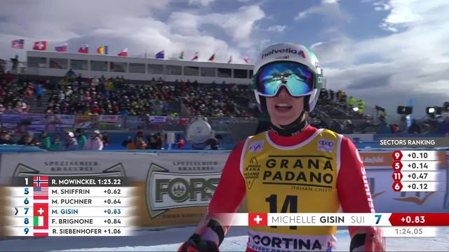 Cortina d'Ampezzo (ITA), super G dames: Michelle Gisin (SUI) [RTS]