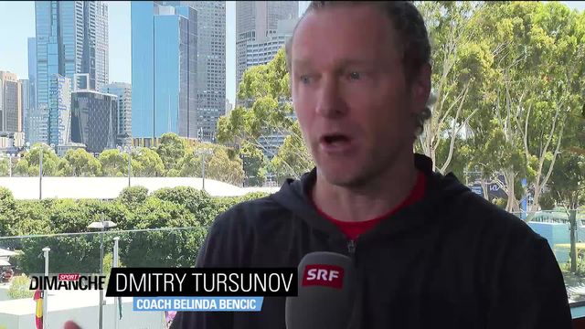 Tennis - Open d'Australie: Interview de Dmitry Tursunov, coach de Belinda Bencic [RTS]