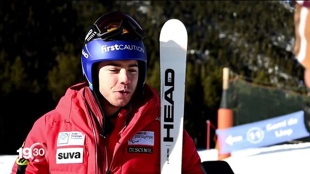 Ski alpin : le Neuchâtelois Robin Cuche a réussi son entrée aux championnats du monde de para-ski, en remportant la médaille d'argent en super-G [RTS]
