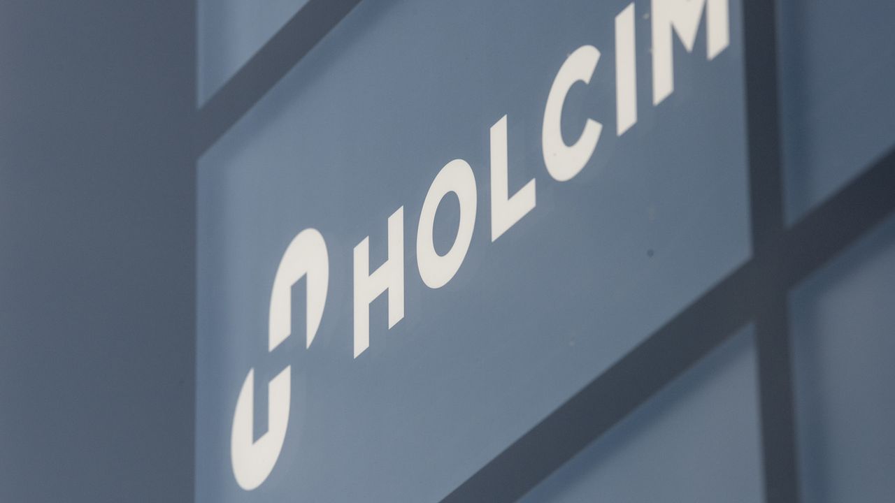 Le logo du groupe Holcim. [Ennio Leanza - Keystone]
